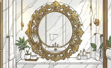 Residential home bathroom